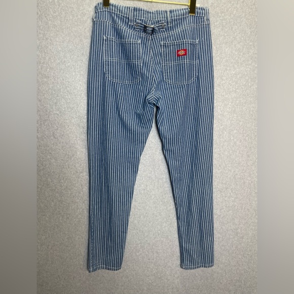 Dickie’s Hickory Stripe Railroad Adjustable Waist Jeans - Picture 4 of 5